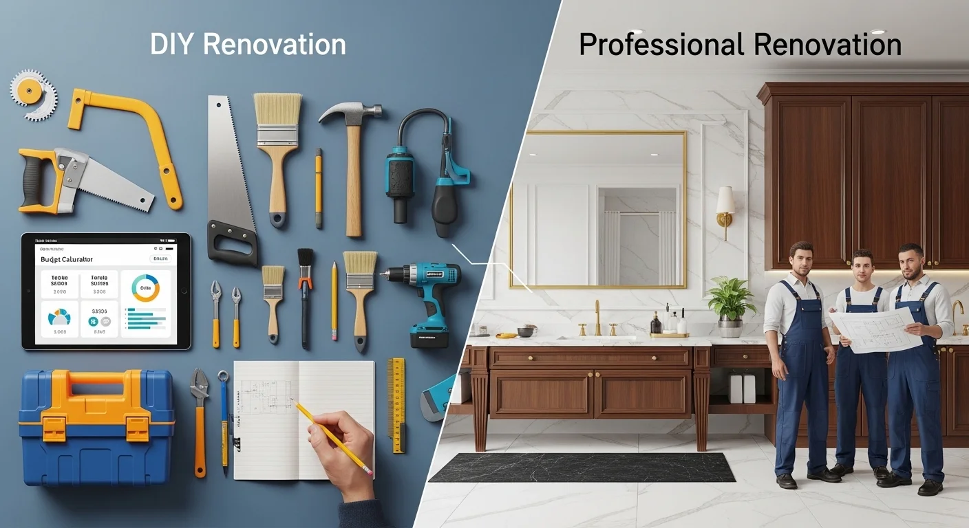 DIY vs professional renovation costs